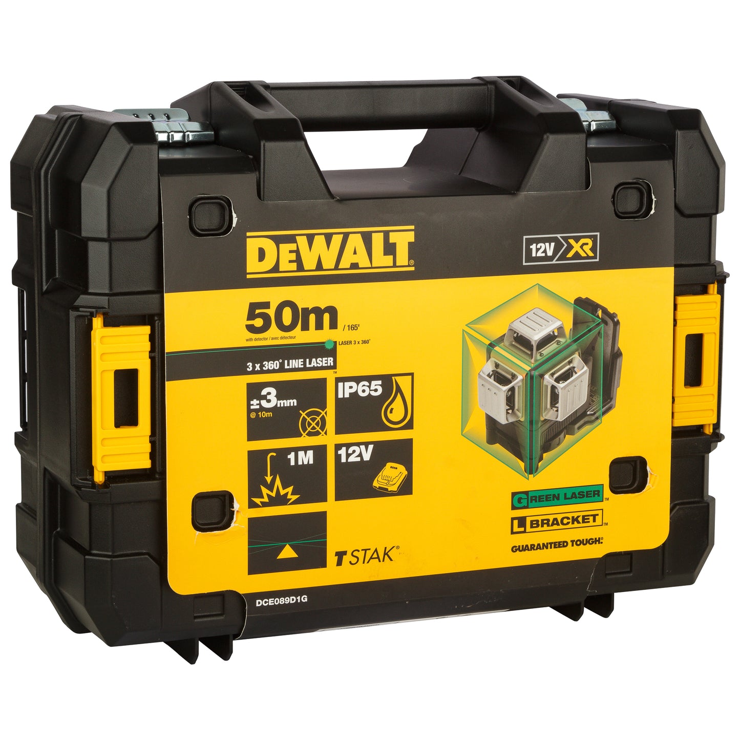 DEWALT DCE089D1G-QW Laser 12V - Faisceaux verts