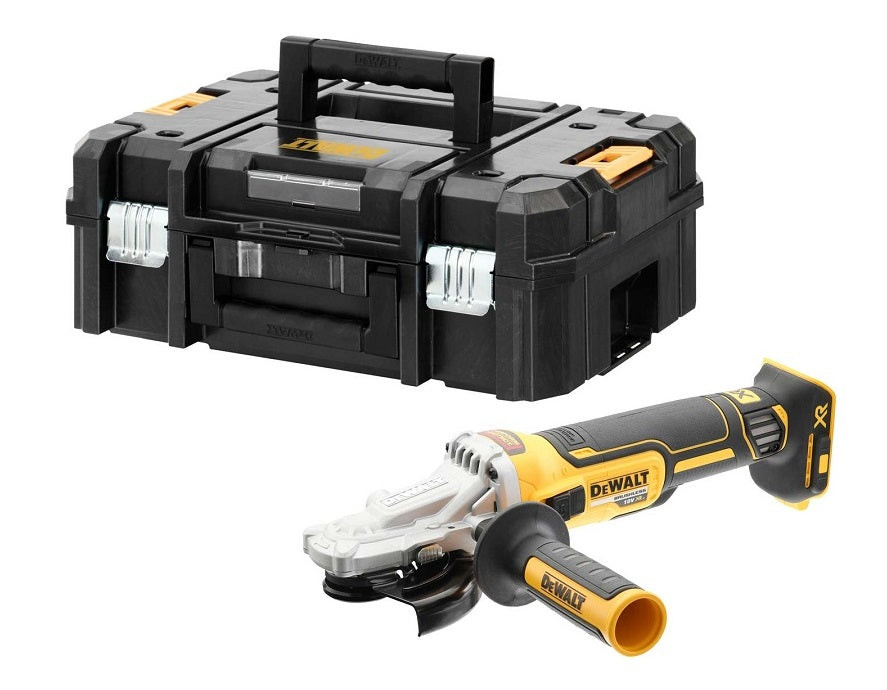 DEWALT DCG405FNT-XJ Amoladora Angular plana 18V Brushless 125mm, sin batería/cargador