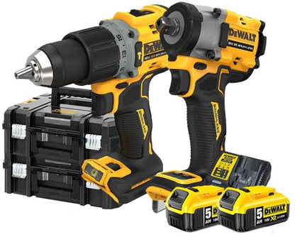 DEWALT DCK922HDP2-IT 18V XR Akku-Kombopack (bürstenlos):  : Schlagbohrschrauber DCD805 + 1/2" Akku-Schlagschrauber DCF922 + 2x18V ​​​​5,0Ah Akkus