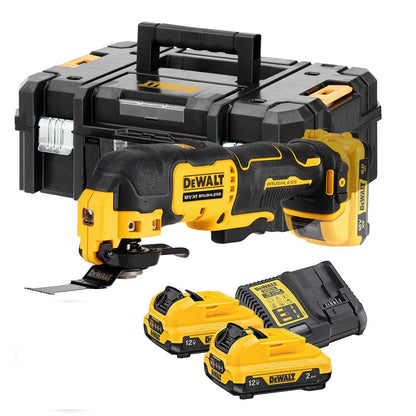 DEWALT DCS353D2-QW 12 Volt Akku-Multi-Tool mit 2x12V 2,0Ah Akkus