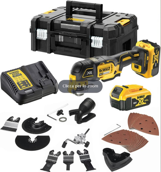 DEWALT DCS356P2-QW Multi-cutter avec 2 batteries 18V 5.0Ah, moteur brushless