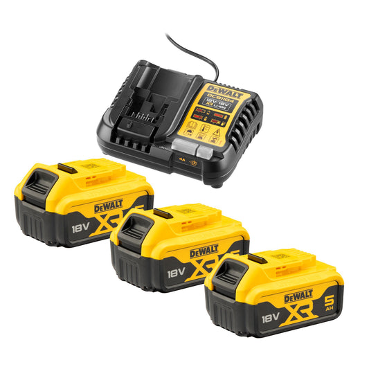 DEWALT DCB1104P3-QW KIT 3 baterías XR 18V ​​5Ah + cargador de batería