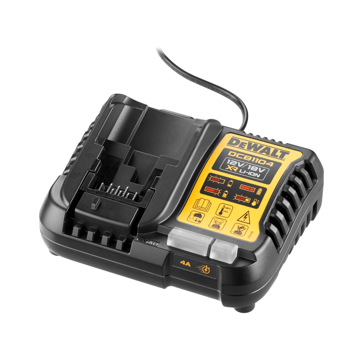 DEWALT DCB1104-QW Chargeur universel 4A XR pour batteries 12V, 14,4V e 18V