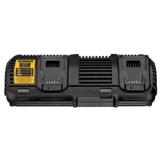 DEWALT DCB132-QW Cargador Doble XR FLEXVOLT: 54V - 18V - 14,4V - 10,8V carril Li-Ion (2x4,0A)