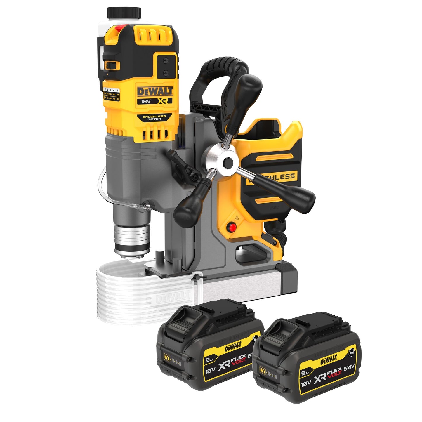 DEWALT DCD1623X2G-QW Taladro de imanes permanentes con 2 baterías XR Flexvolt 18/54V 9.0Ah Serie G