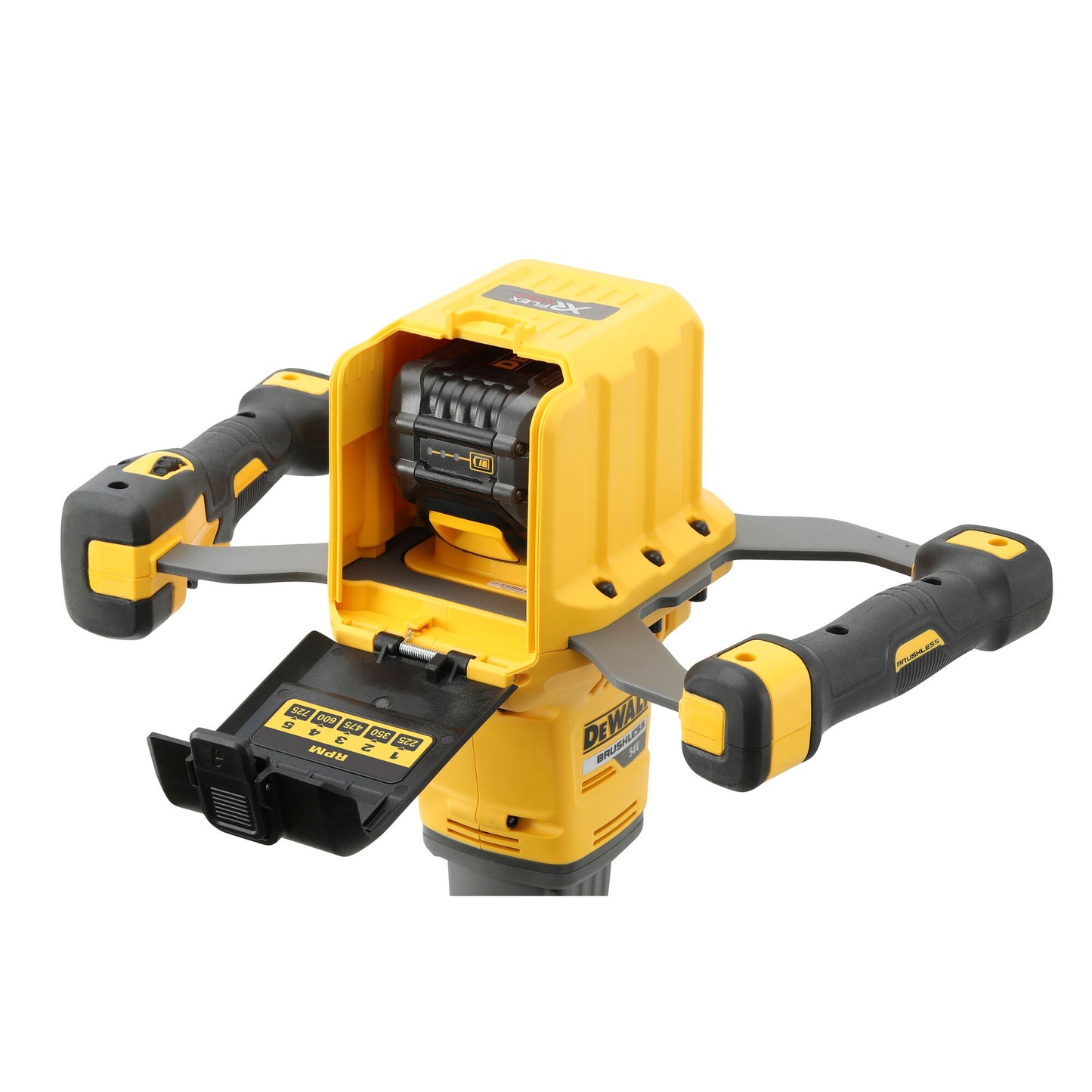 DEWALT DCD240X2-QW Mezclador sin escobillas con 2 Baterías XR Flexvolt 54V 9.0Ah