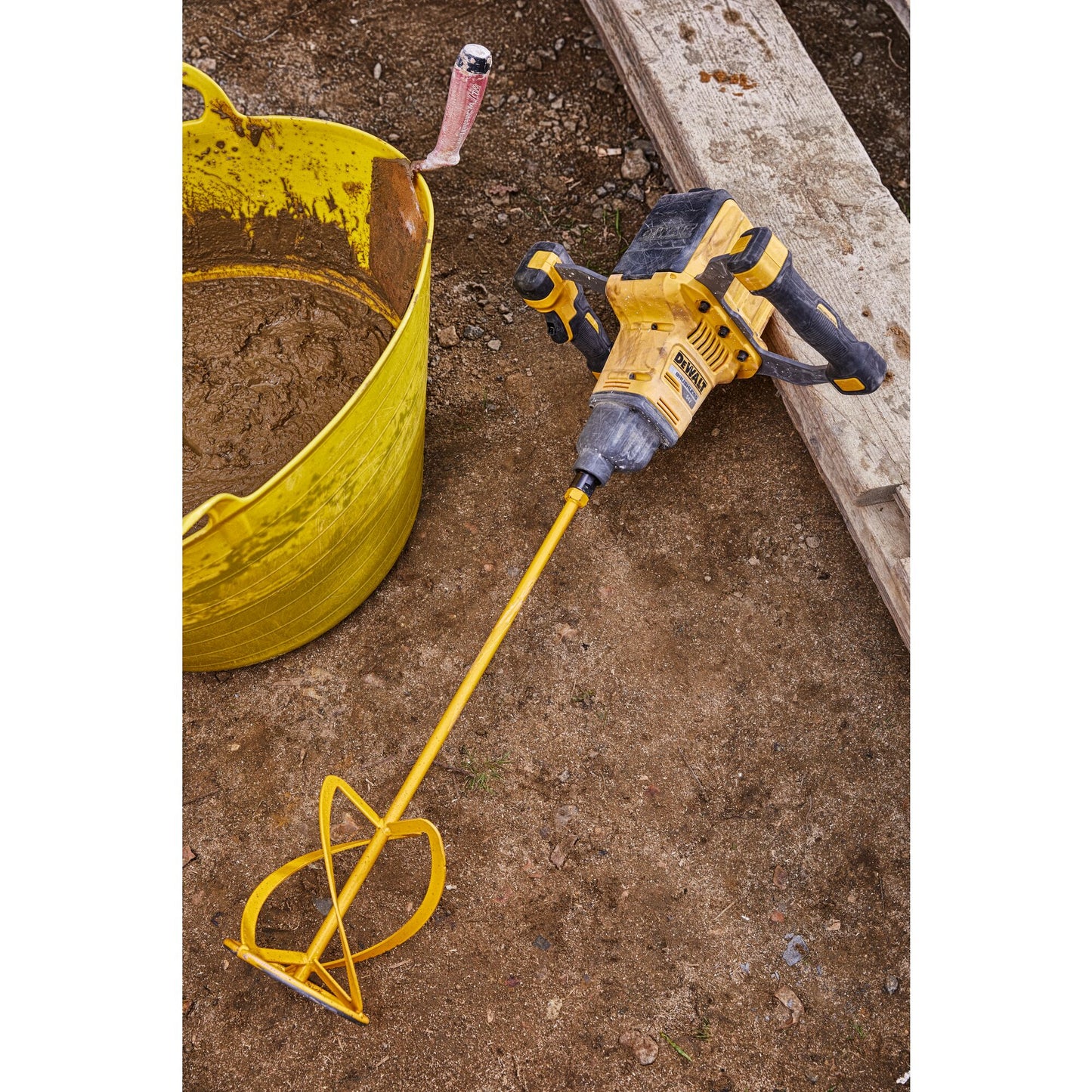 DEWALT DCD240X2-QW Mezclador sin escobillas con 2 Baterías XR Flexvolt 54V 9.0Ah