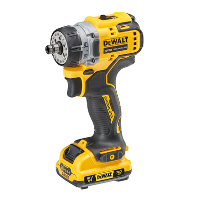 DEWALT DCD703L2T-QW Taladro Atornillador Multi-cabezal sin escobillas con 2 baterías 12V XR 3.0Ah