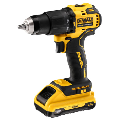 DEWALT DCD709D2T-QW Taladro Percutor sin escobillas XR 2x18V 2Ah