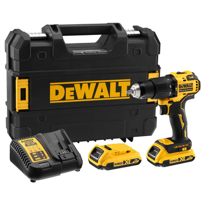 DEWALT DCD709D2T-QW Taladro Percutor sin escobillas XR 2x18V 2Ah