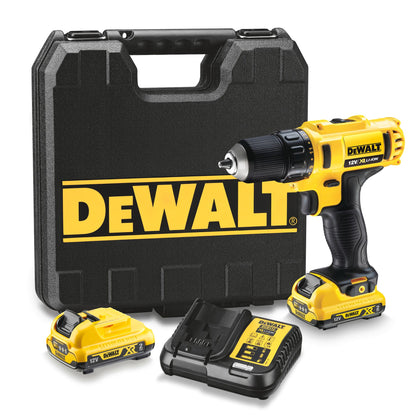 DEWALT DCD710D2-QW Taladro Atornillador XR 12V con 2 baterías Li-Ion 2Ah