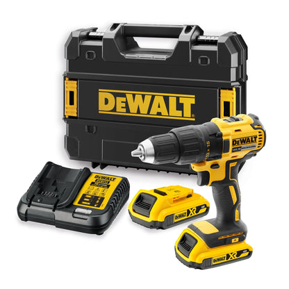 DEWALT DCD777S2T-QW Taladro Atornillador sin escobillas XR 18V con 2 baterías Li-Ion 1.5Ah