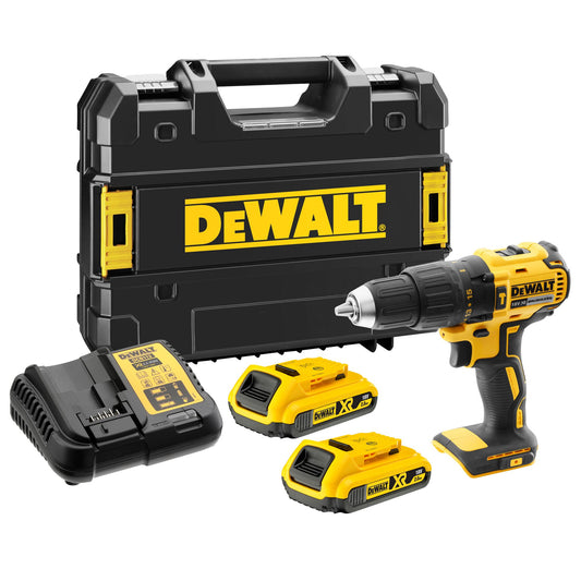 DEWALT DCD778D2T-QW Taladro Percutor sin escobillas XR 18V 13mm con 2 baterías Li-Ion 2.0Ah