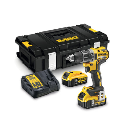 DEWALT DCD791P2-QW Taladro Atornillador sin escobillas XR 18V con 2 baterías Li-Ion 5,0Ah