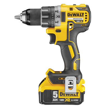 DEWALT DCD791P2-QW Taladro Atornillador sin escobillas XR 18V con 2 baterías Li-Ion 5,0Ah