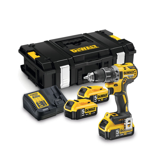 DEWALT DCD791P3-IT Taladro Atornillador sin escobillas XR 18V con 3 baterías Li-Ion 5,0Ah