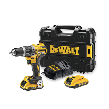 DEWALT DCD796D2-QW Taladro Percutor sin escobillas  13mm con 2 baterías 70Nm Li-Ion 2,0Ah con maletín TSTAK