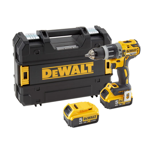 DEWALT DCD796P2-QW Taladro Percutor sin escobillas  13mm con 2 baterías 70Nm Li-Ion 5,0Ah con maletín TSTAK