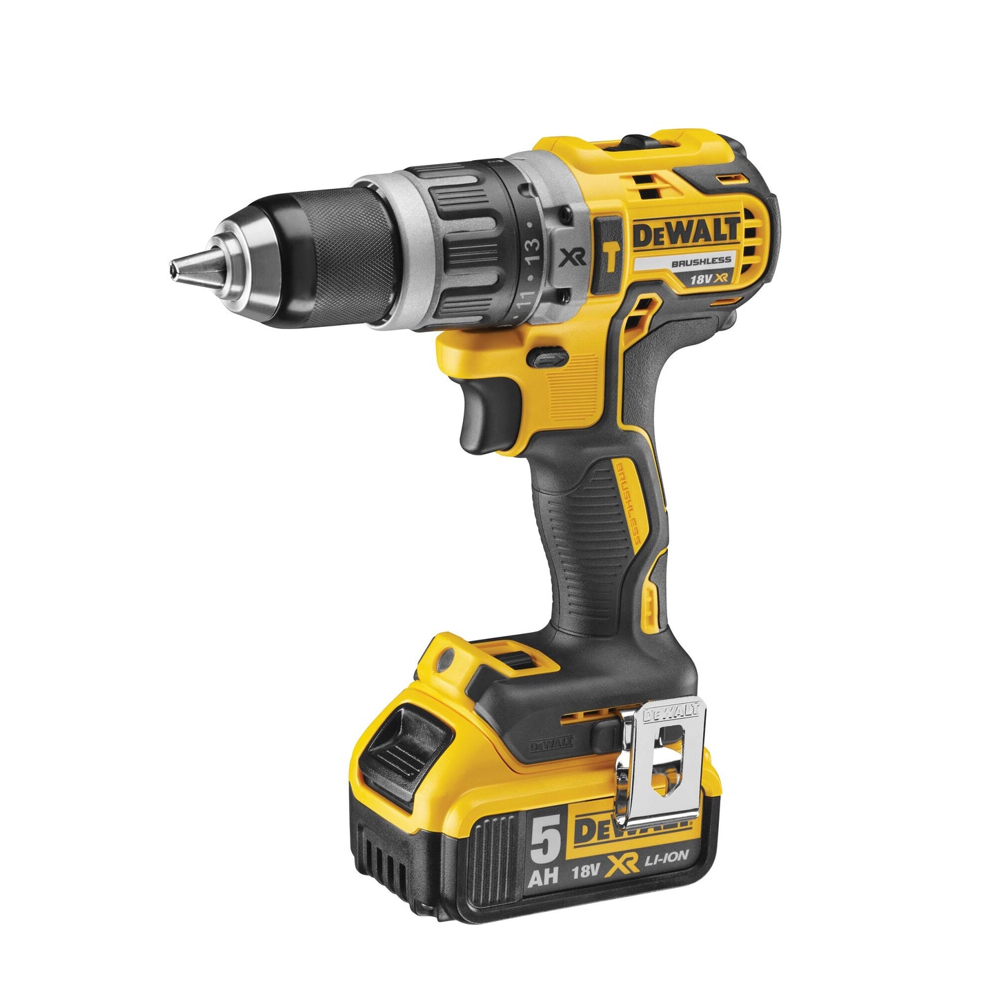 DEWALT DCK207P2T-QW Akku-Kombopack 18 V: Schlagbohrschrauber DCD796 + SDS-plus Kombihammer DCH273 +  2 x 18V 5.0Ah XR Akkus