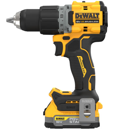 DEWALT DCD800E2T-QW Taladro Atornillador compacto sin escobillas  con 2 baterías POWERSTACK