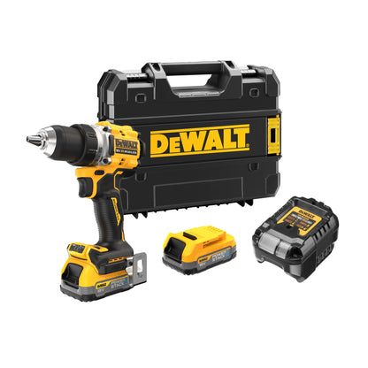 DEWALT DCD800E2T-QW Taladro Atornillador compacto sin escobillas  con 2 baterías POWERSTACK