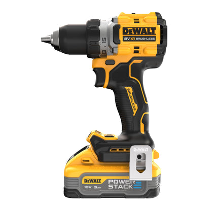 DEWALT DCD800H2T-QW Taladro Atornillador compacto 18V sin escobillas con 2 baterías POWERSTACK 5.0Ah