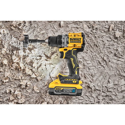 DEWALT DCD800H2T-QW Taladro Atornillador compacto 18V sin escobillas con 2 baterías POWERSTACK 5.0Ah