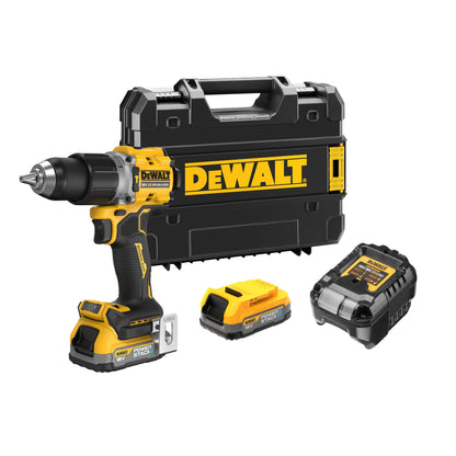 DEWALT DCD805E2T-QW Taladro Percutor compacto sin escobillas XR 18 2 baterías POWERSTACK