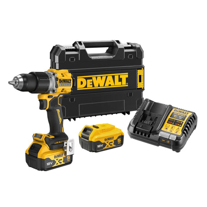 DEWALT DCD805P2T-QW Taladro Percutor sin escobillas compacto, 2 baterías XR 18V ​​5.0Ah