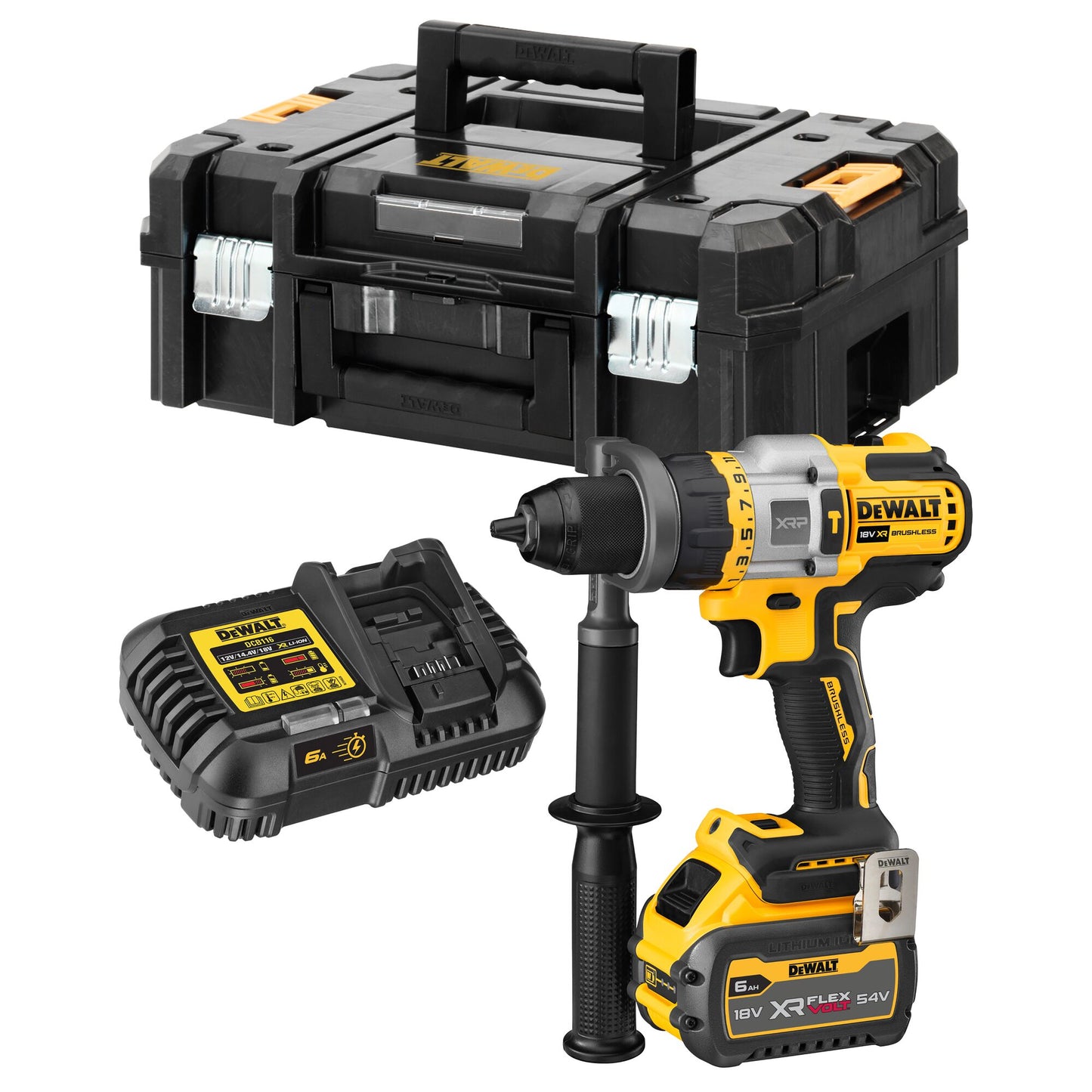 DEWALT DCD999T1-QW Taladro Percutor sin escobillas con 1 batería Flexvolt 18V/54v 6.0Ah