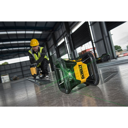 DEWALT DCE079D1G-QW Niveau laser rotatif intérieur/extérieur 1 batterie 18V 2.0Ah, faisceau vert