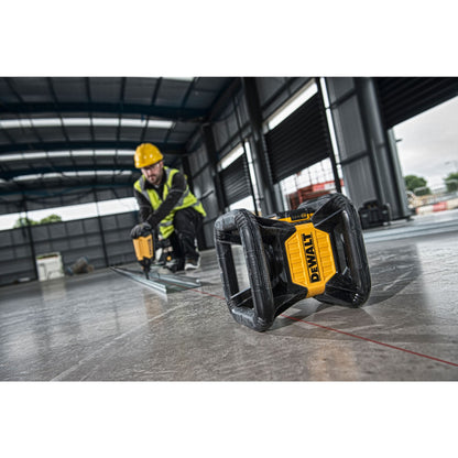 DEWALT DCE079D1R-QW Niveau laser rotatif intérieur/extérieur avec 1 batterie 18V 2.0Ah, faisceau rouge