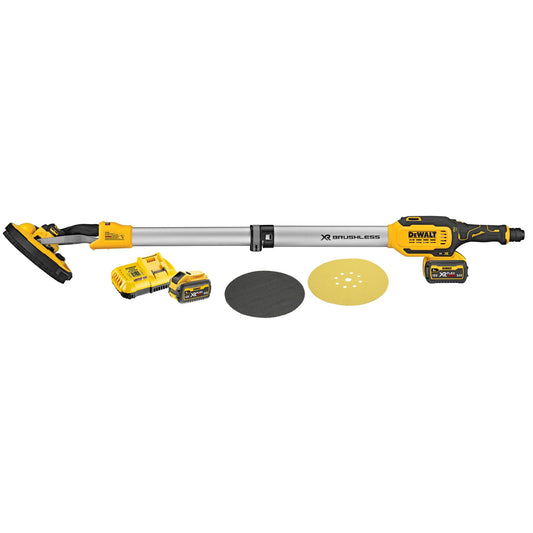 DEWALT DCE800T2-QW 18V XR Brushless 225mm Drywall Sander with 2 x 6Ah Flexvolt Lithium Ion Batteries