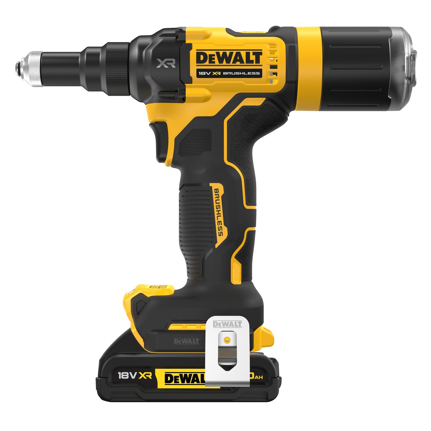 DEWALT DCF403D2GT-QW 18 Volt Akku-Nietpistole 2,4-4,8mm  mit 2x18V 2Ah "G“ Serie Akkus