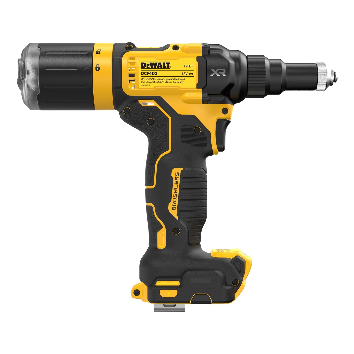 DEWALT DCF403NT-XJ 18 Volt Akku-Nietpistole 2,4-4,8mm, ohne Akku und Ladegerät