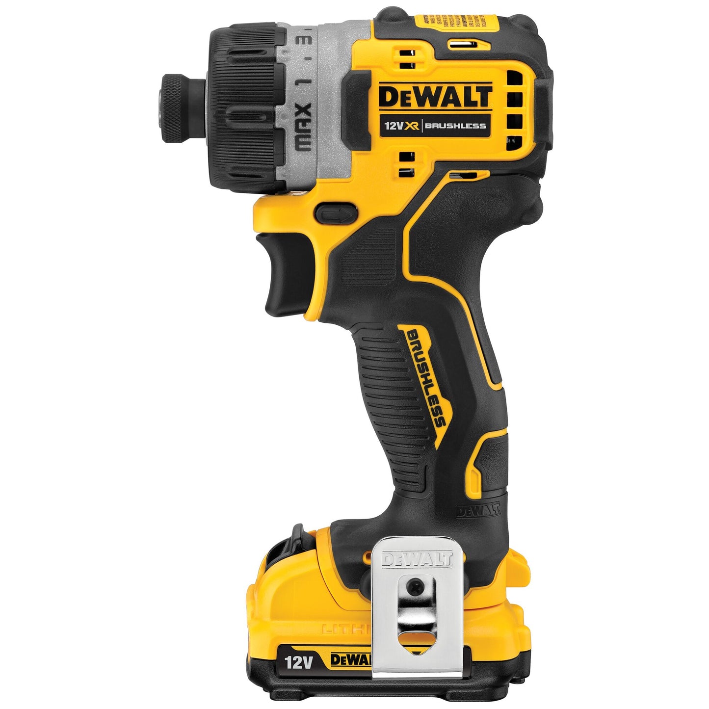 DEWALT DCF601D2-QW Atornillador sin escobillas Compacto  1/4" con 2 baterías 12V 2.0Ah