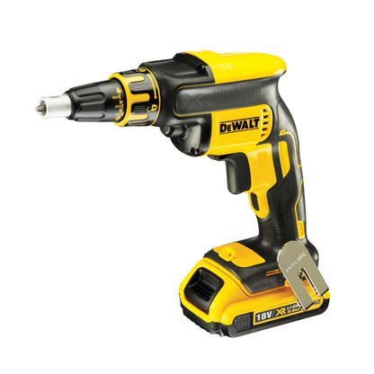 DEWALT DCF620P2K-QW Atornillador Panel yeso sin escobillas XR 18V con 2 baterías Li-Ion 5Ah + Cargador rápido de tornillos y maletín TSTAK