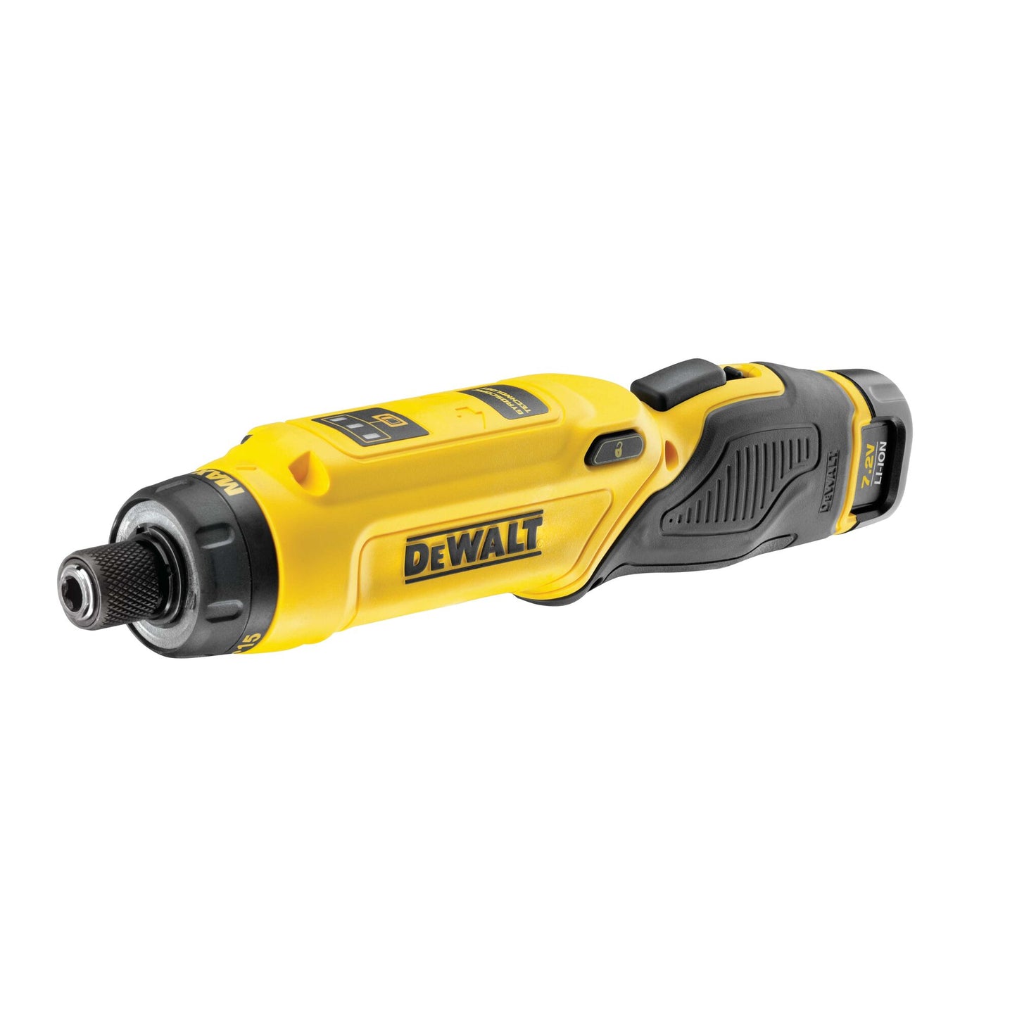 DEWALT DCF680G2-QW Atornillador Giroscópico de dos posiciones 7,2V 1/4" con 2 baterías Li-Ion