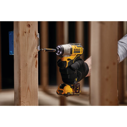 DEWALT DCF801D2-QW 12 Volt Akku-Schlagschrauber (1/4" Innensechskant), 2 Akkus 12V 2,0Ah