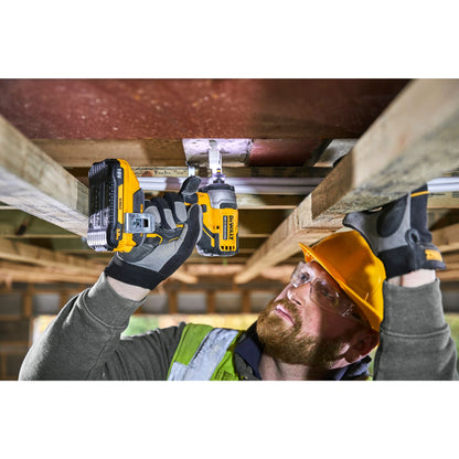 DEWALT DCK2062M2T-QW Akku-Kombopack 18 V: Schlagbohrschrauber DCD709 + 1/4" Schlagschrauber DCF809 +  2 x 18V 4.0Ah XR Akkus