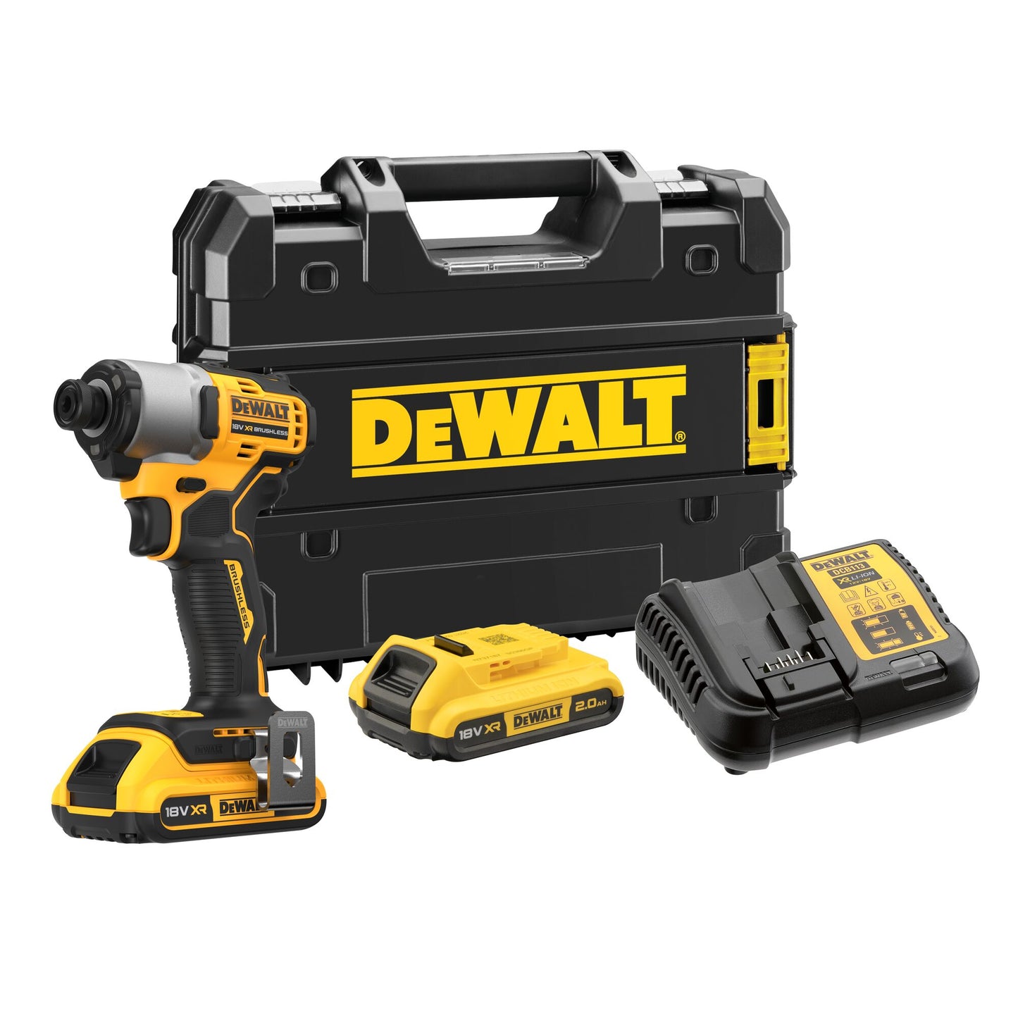 DEWALT DCF840D2T-QW Visseuse à chocs 1/4” avec 2 batteries XR 18V 2.0Ah