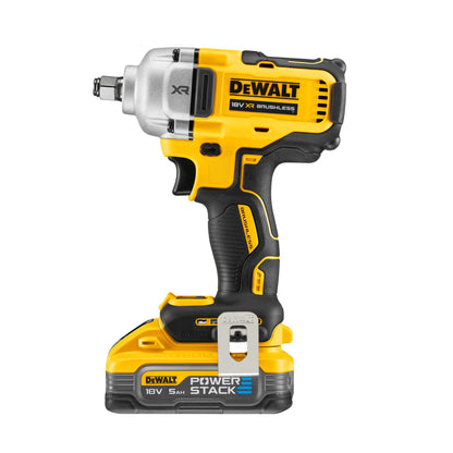 DEWALT DCF891H2T-QW Llave de impacto Brushless 1/2" con 2 baterías Powerstack 18V 5.0Ah