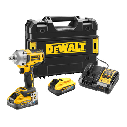 DEWALT DCF891H2T-QW Llave de impacto Brushless 1/2" con 2 baterías Powerstack 18V 5.0Ah