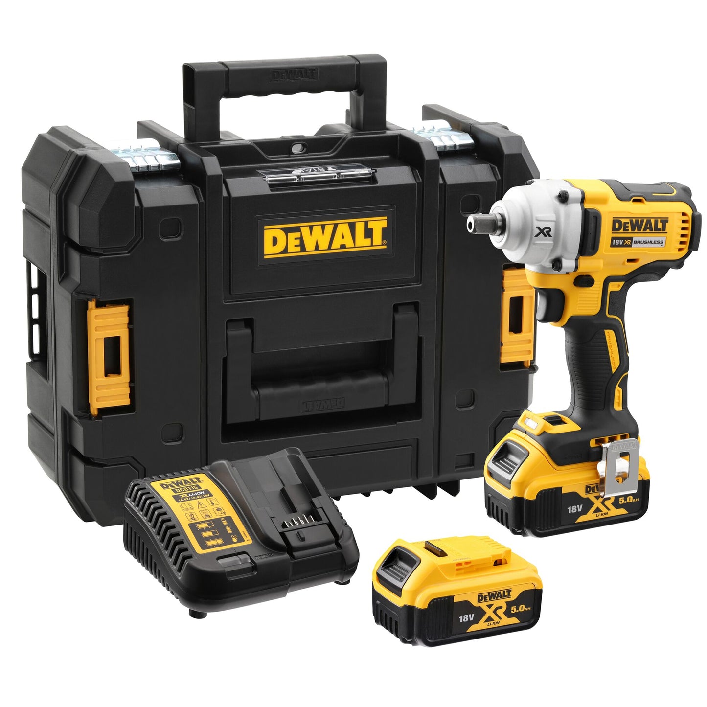 DEWALT DCF894P2-QW Akku-Schlagschrauber (bürstenlos) , 1/2" (Aussenvierkant), 2 Akkus 18V 5,0Ah