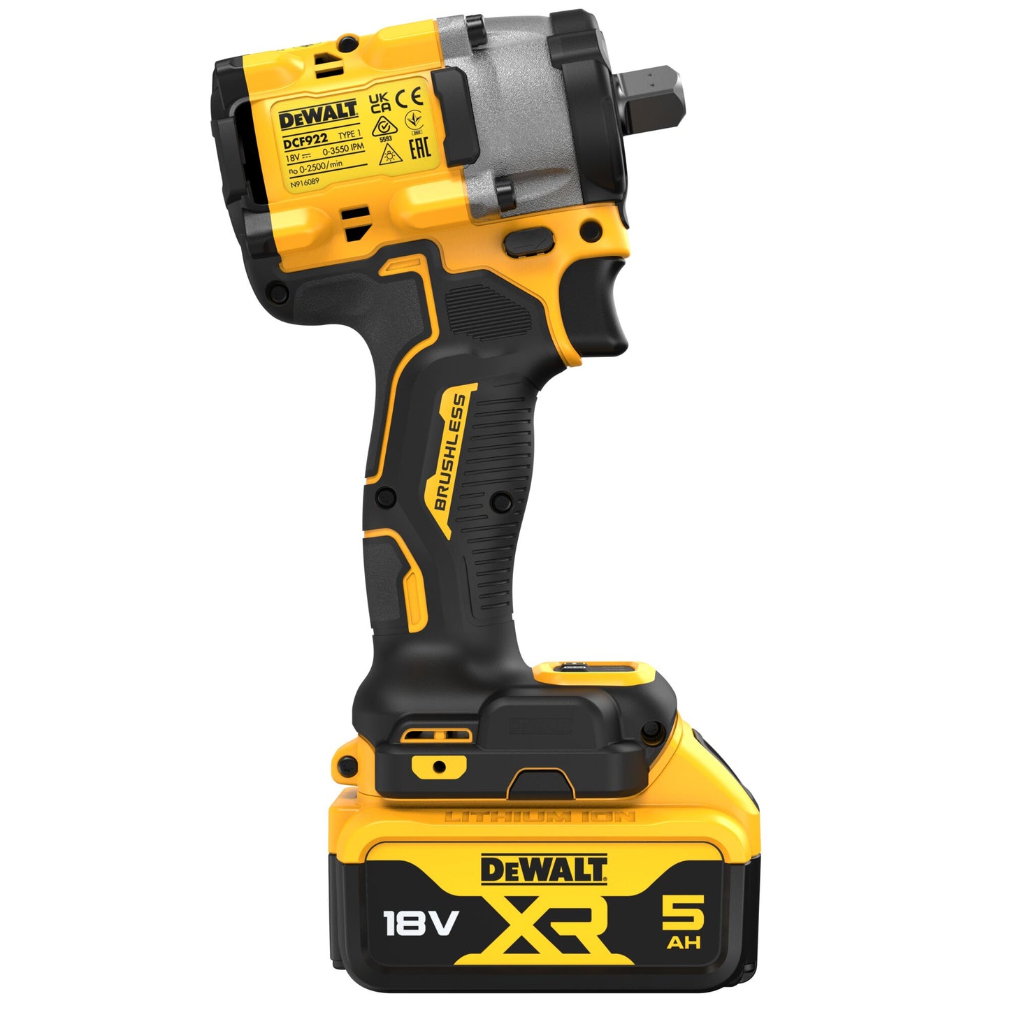 DEWALT DCF922P2T-QW 18V Akku-Schlagschrauber,1/2", 2 Akkus 18V 5,0Ah