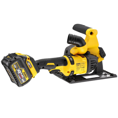 DEWALT DCG200T2-QW 54 Volt Akku-Mauernutfräse 125mm (bürstenlos) mit 2x18/54V 6,0Ah Flexvolt Akkus