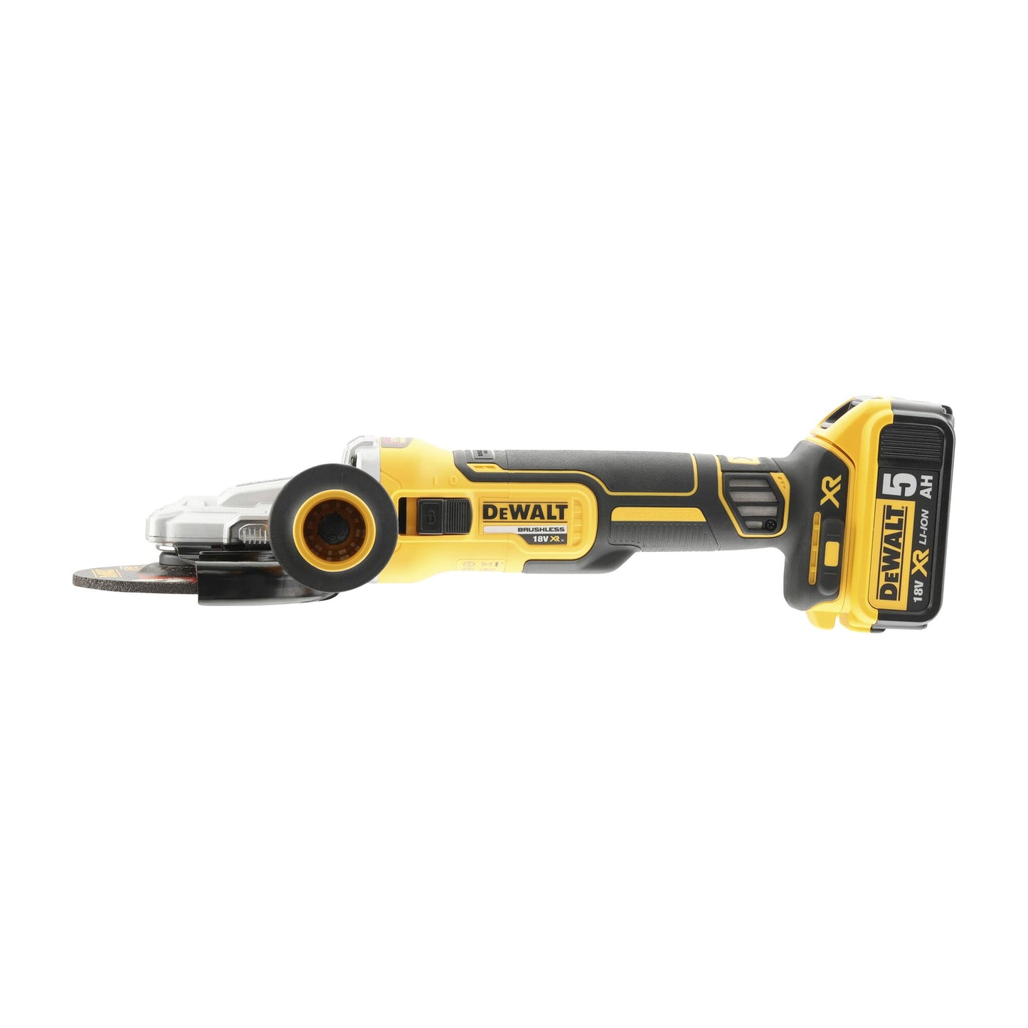 DEWALT DCG405FN-XJ Meuleuse 125 mm XR 18V tête plate sans batterie ni chargeur