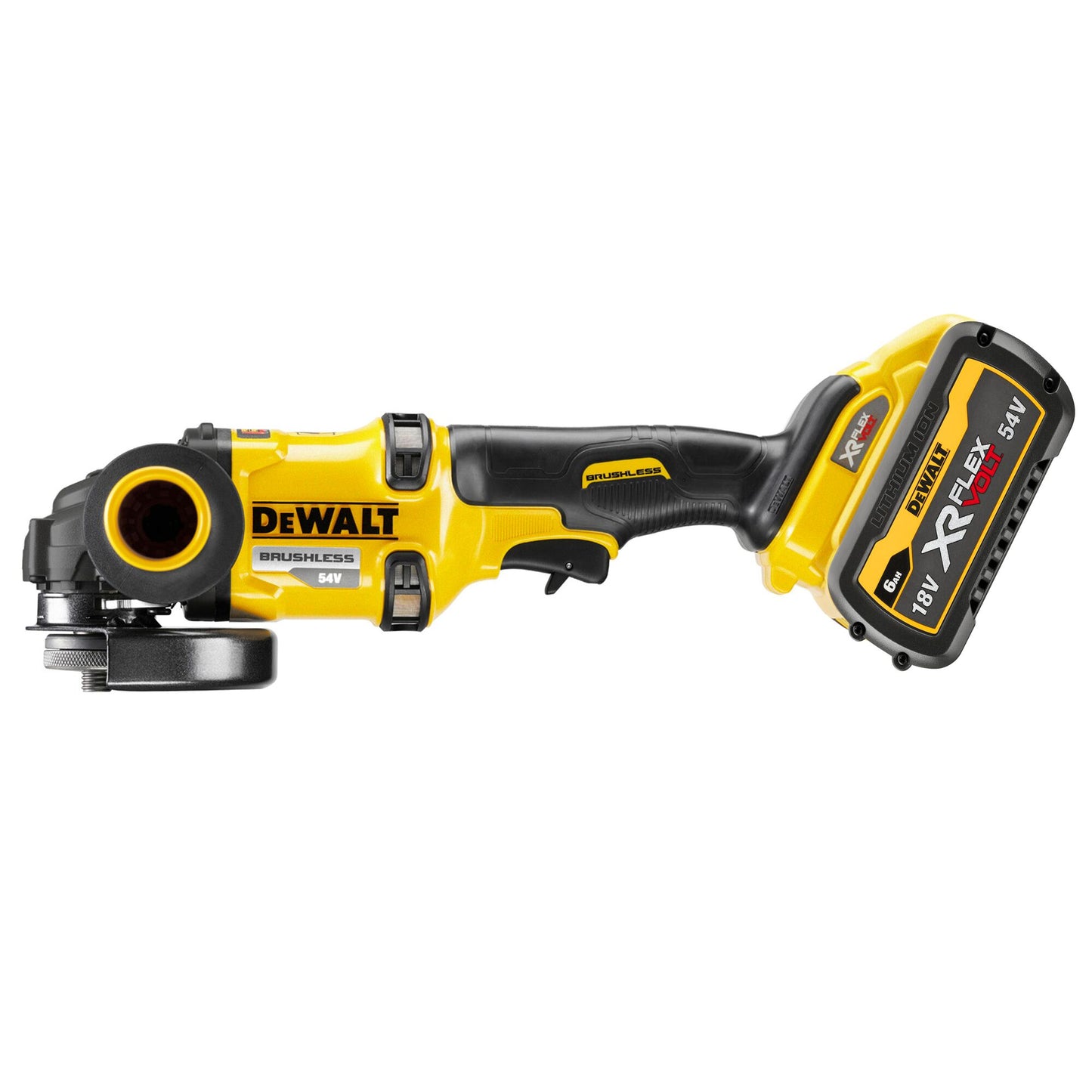 DEWALT DCG418T2-QW Amoladora angular sin escobillas 125mm XR Flexvolt con 2 baterías 18/54V 6.0Ah