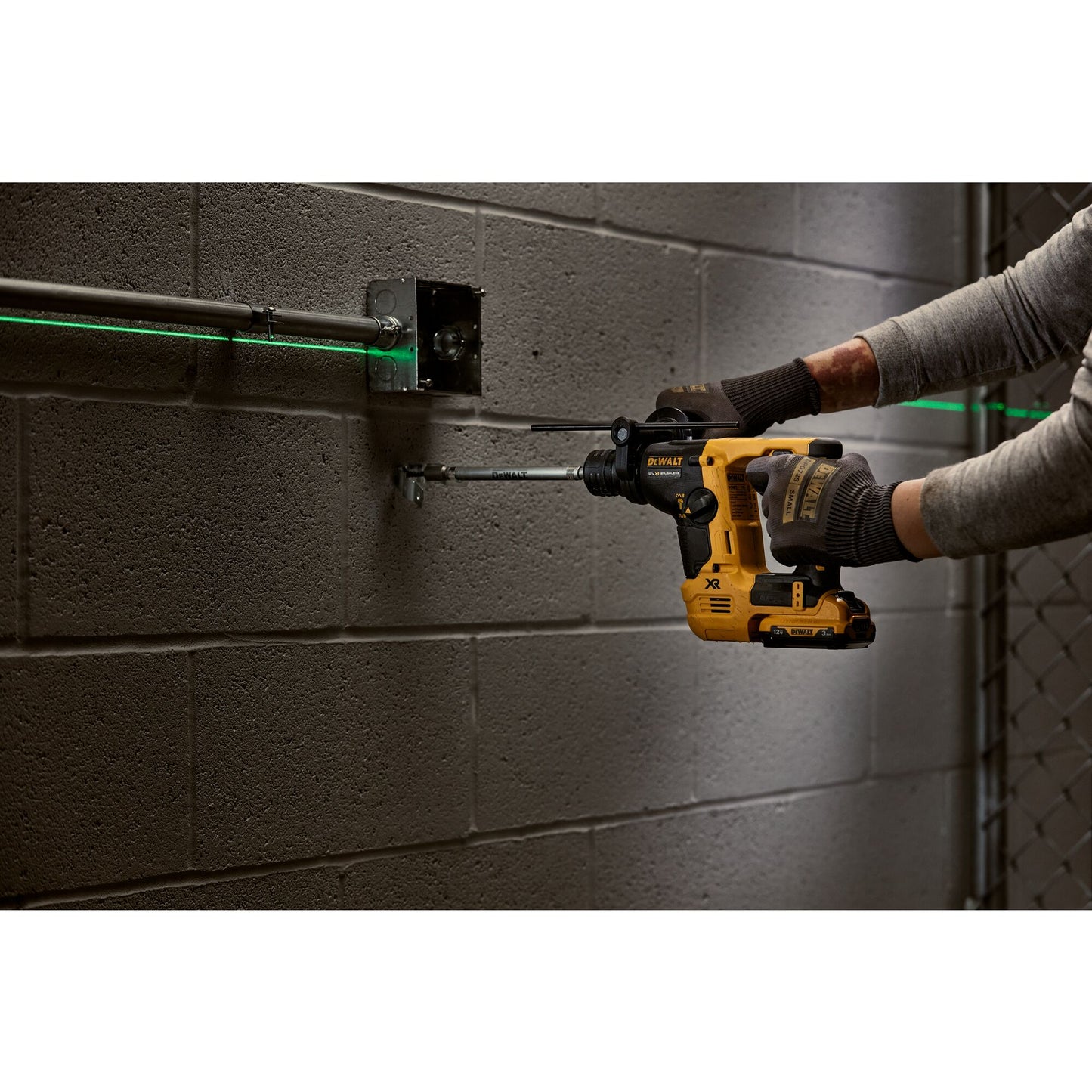 DEWALT DCH072L2-QW 12V XR Brushless 14mm SDS-Plus Hammer Drill with 2 x 3Ah Lithium Ion Batteries