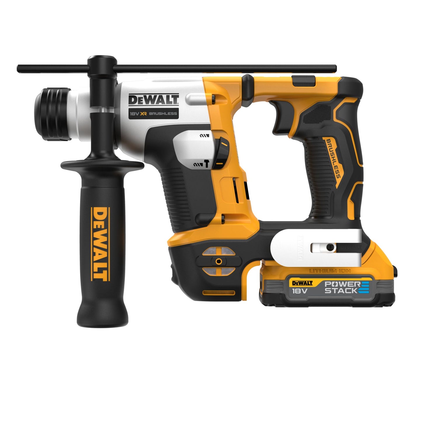 DEWALT DCH172E2T-QW 18V SDS Plus Akku-Bohrhammer mit 2 Powerstack Akkus 18V